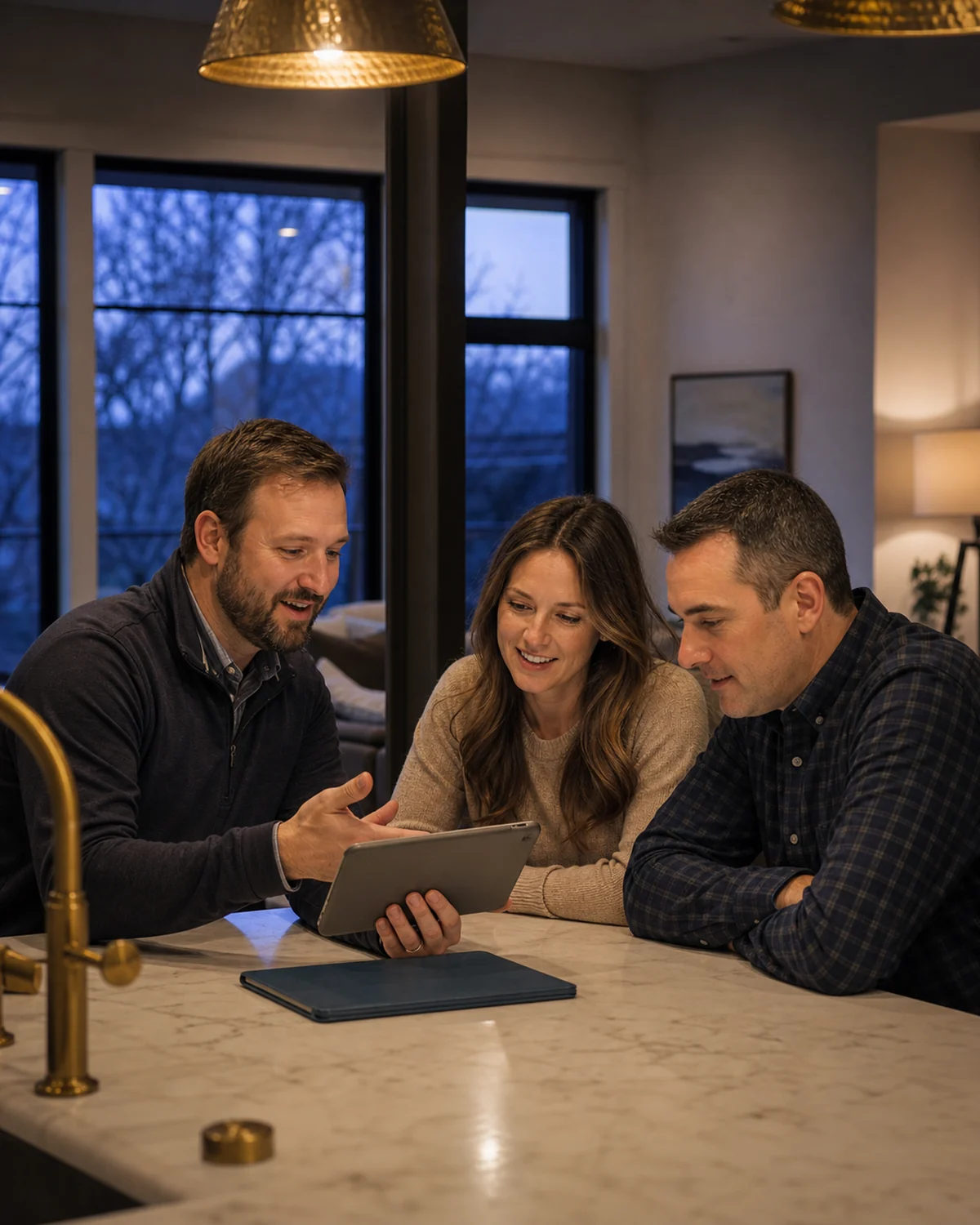 Citadel advisor reviewing home comfort priorities with homeowners