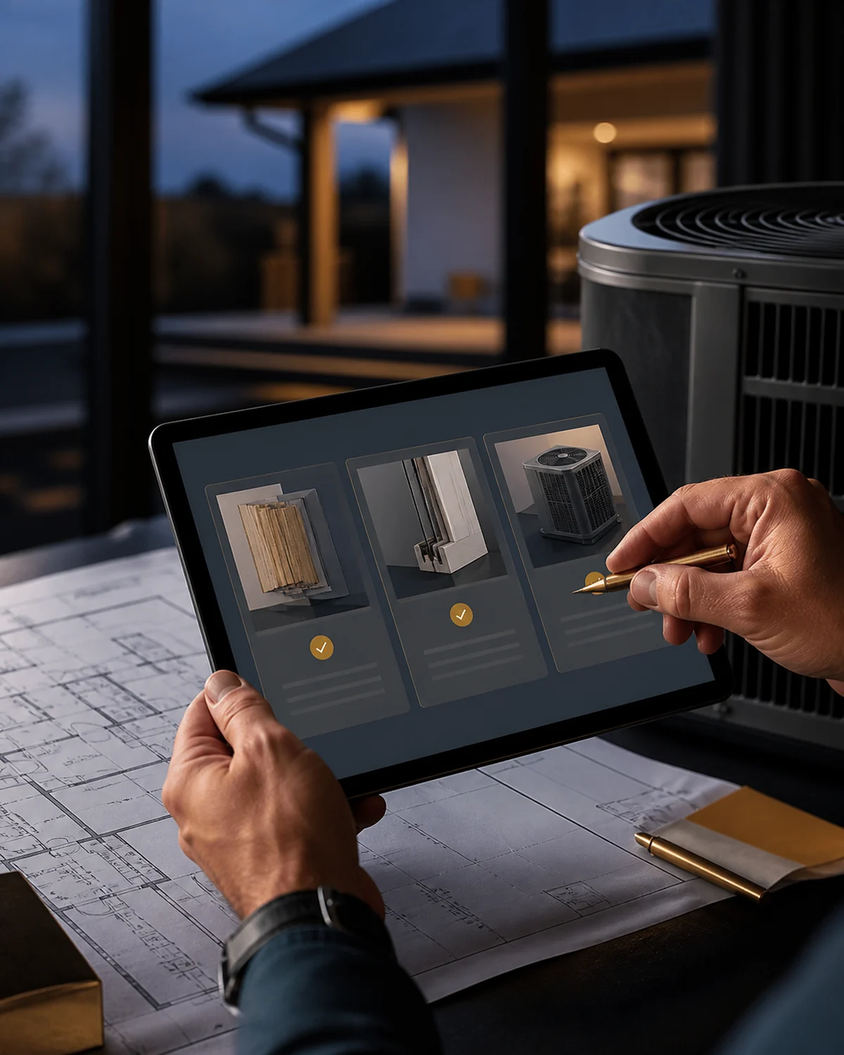 Project options laid out for a homeowner to compare